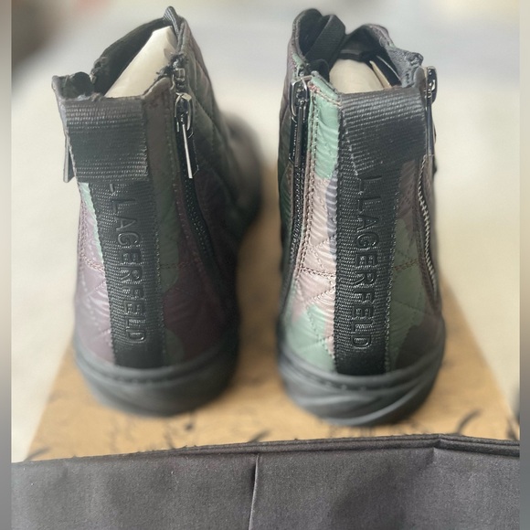 Karl Lagerfeld Paris- Quilted Camo high top - Picture 2 of 6